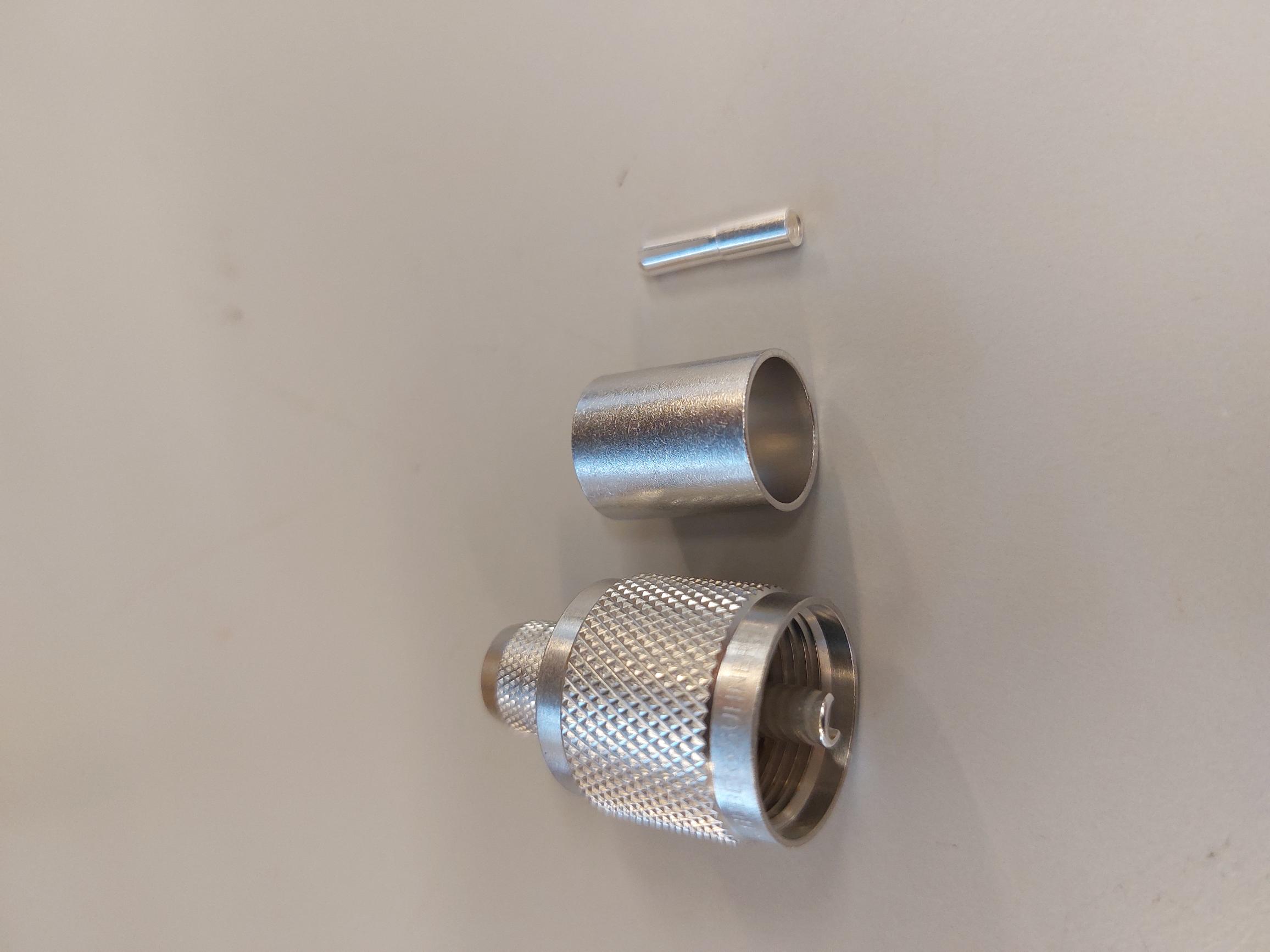 UHF-male RG213  crimp