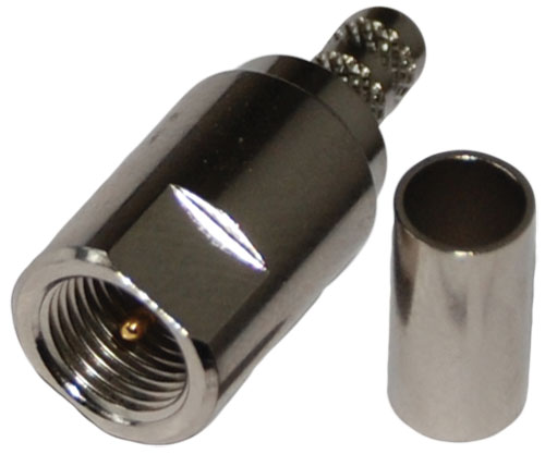 FME-male RG58 C-U Full crimp