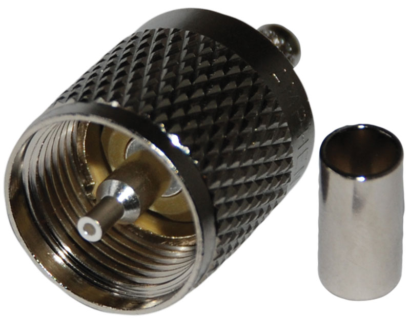 UHF-male. RG58 C-U  crimp